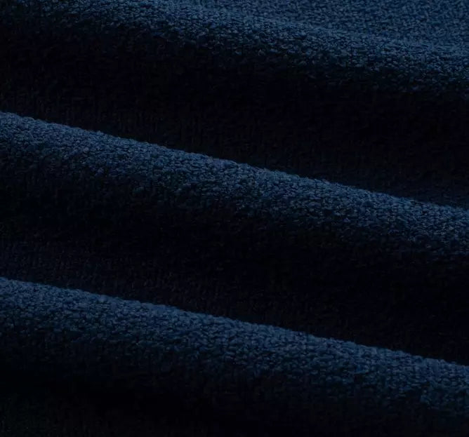 Haynes Navy Inside/Out Performance Boucle fabric swatch