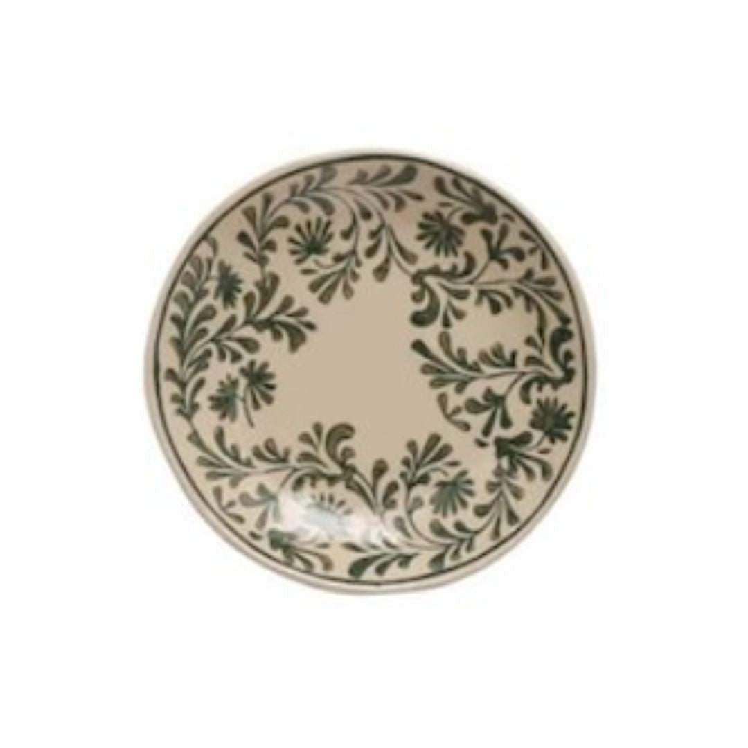 Hekla Floral Hand-Painted Stoneware Plate - Dinnerware - Hello Norden