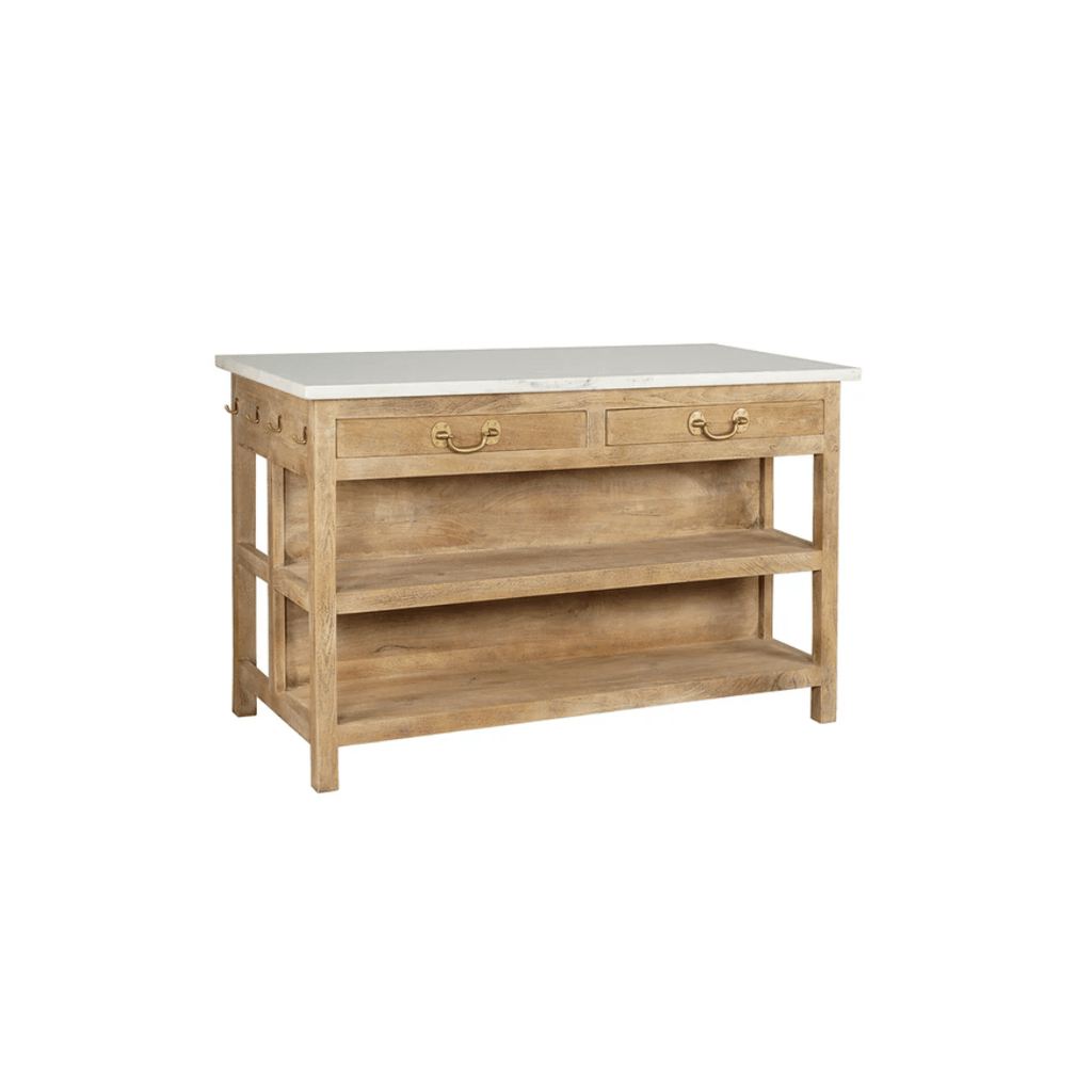 Helmi Marble Kitchen Island - Kitchen Island - Hello Norden