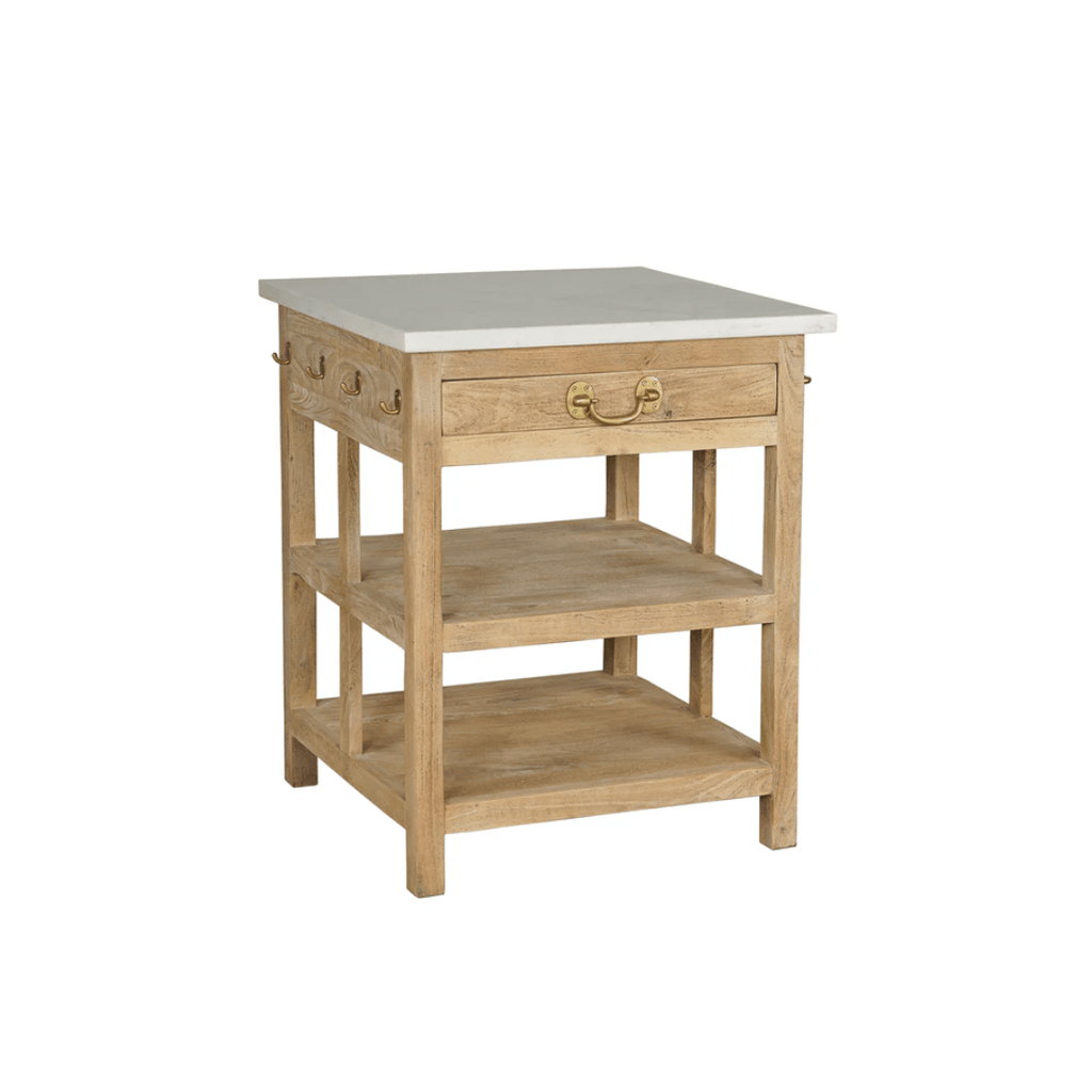 Helmi Marble Kitchen Island - Kitchen Island - Hello Norden