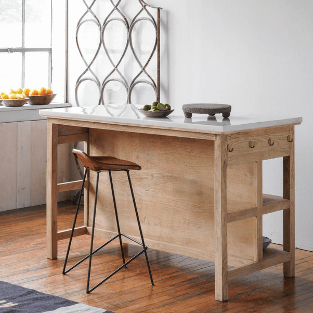 Helmi Marble Kitchen Island - Kitchen Island - Hello Norden