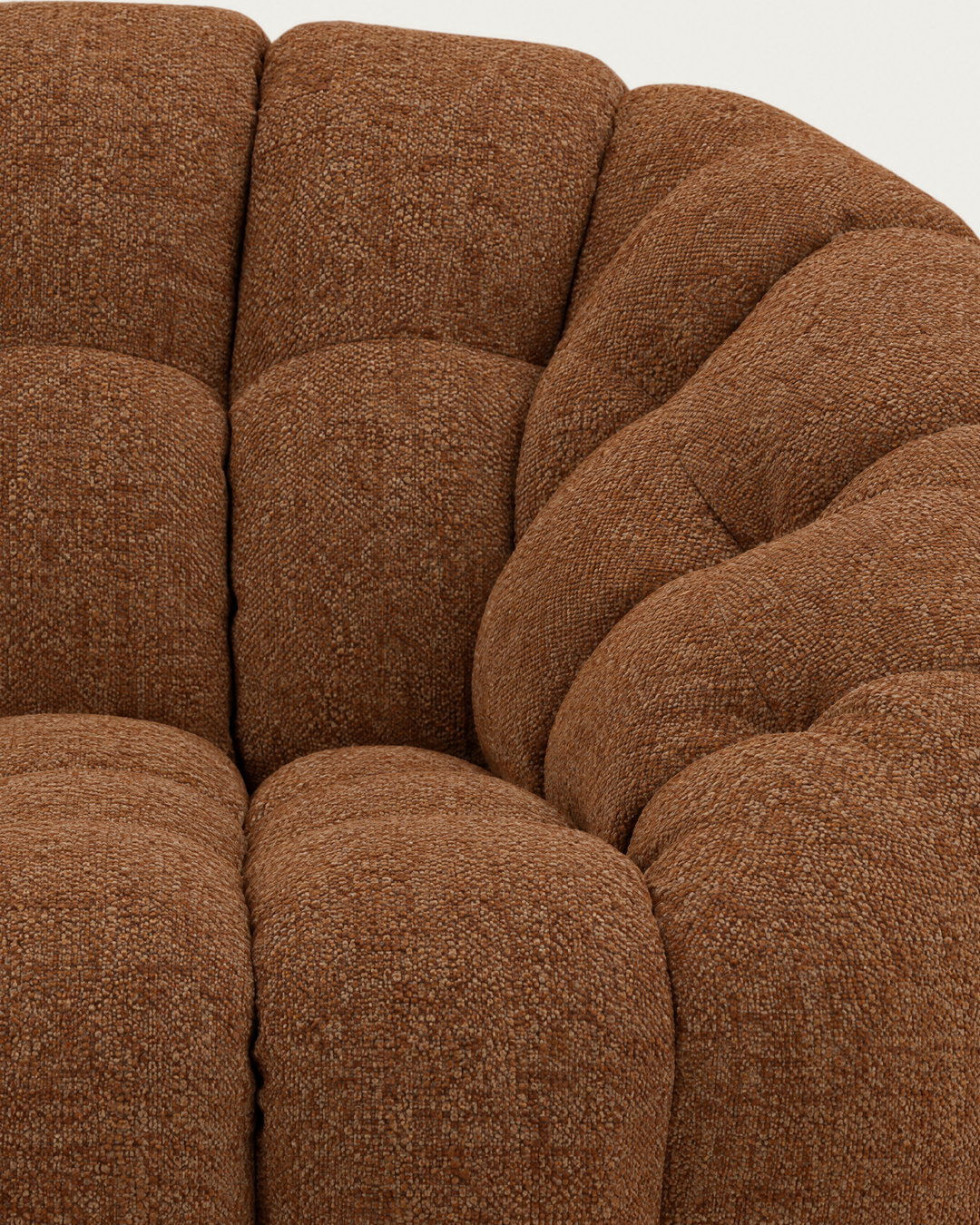 living room furniture modern mountain chenile fabric swivel chair Hello Norden - Herman Swivel Chair, detail view