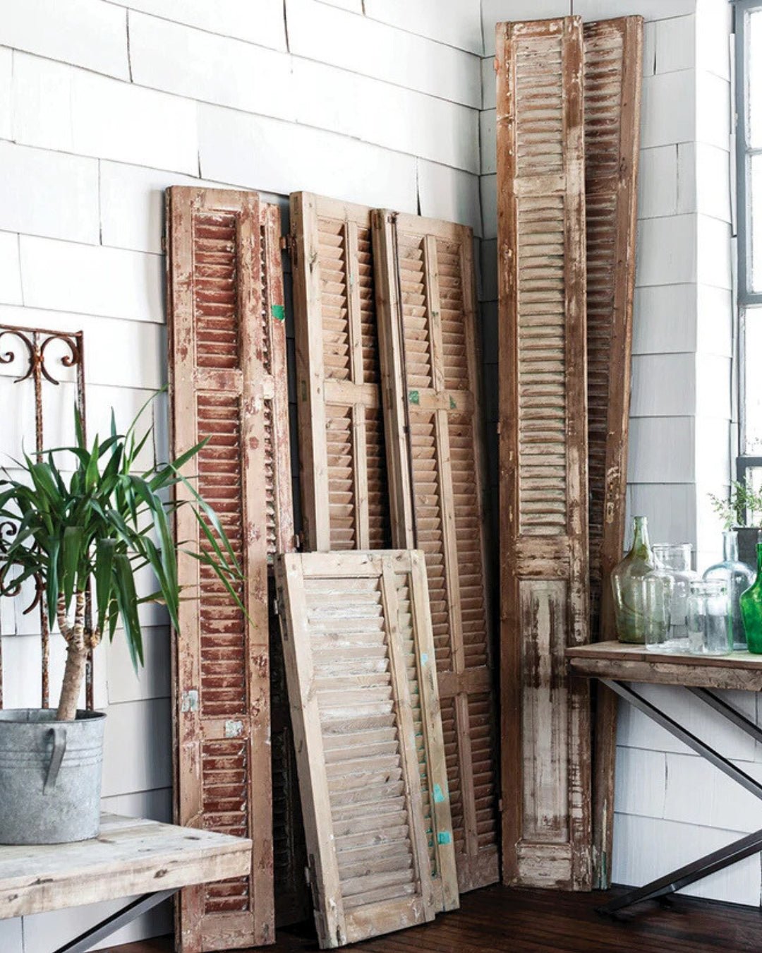Hilla Vintage Shutters (Set of 4) - Decorative Objects - Hello Norden
