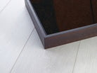 Hand, One Clean Rein in the brown canvas float frame, corner