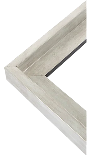 Antique silver canvas float frame