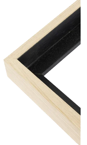 Natural canvas float frame