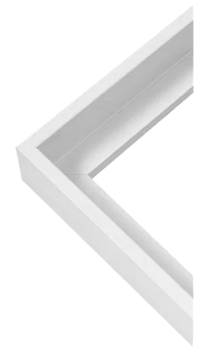 White canvas float frame