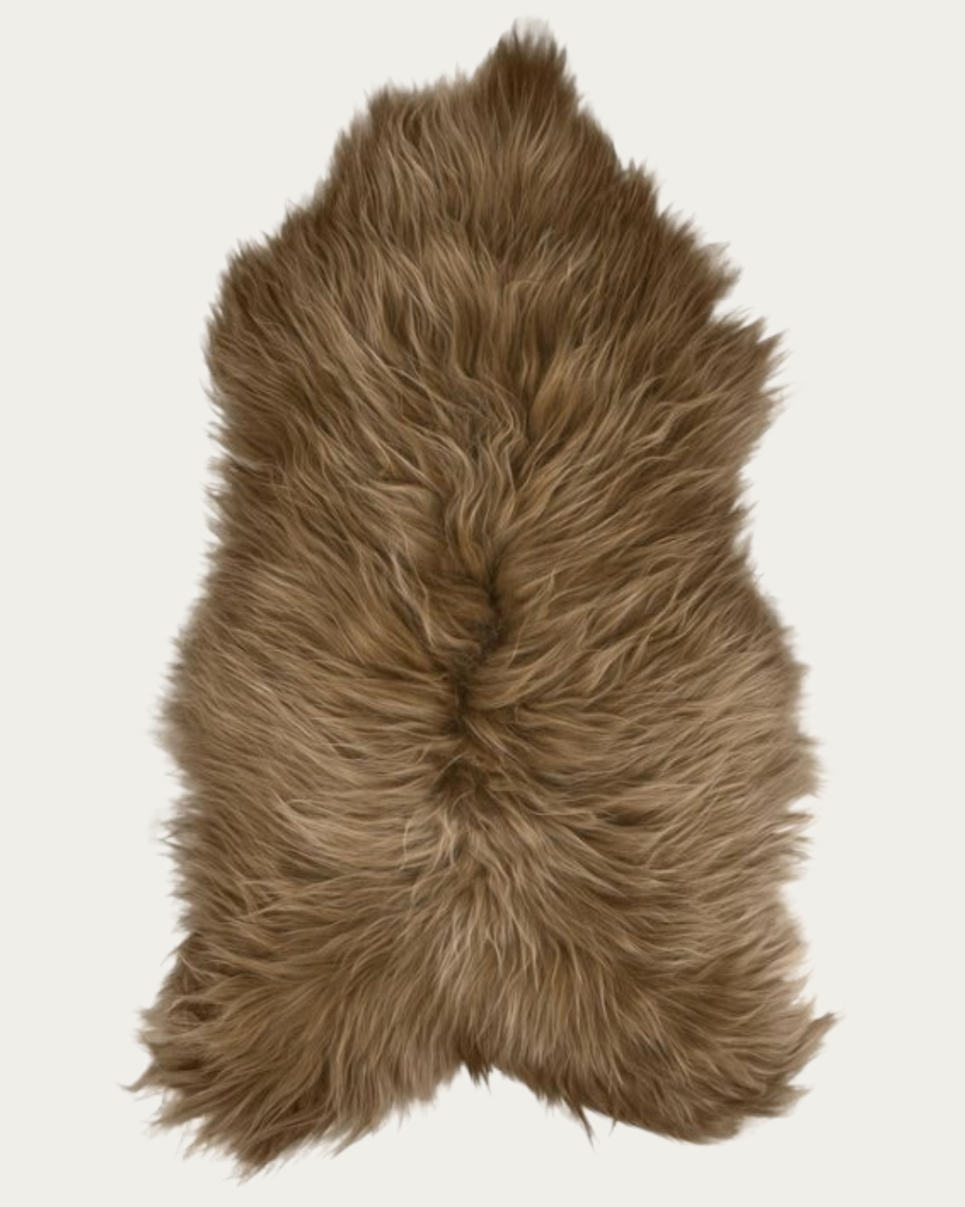 Icelandic Sheepskin Throw Rug - Dyed Brown - Rugs - Hello Norden