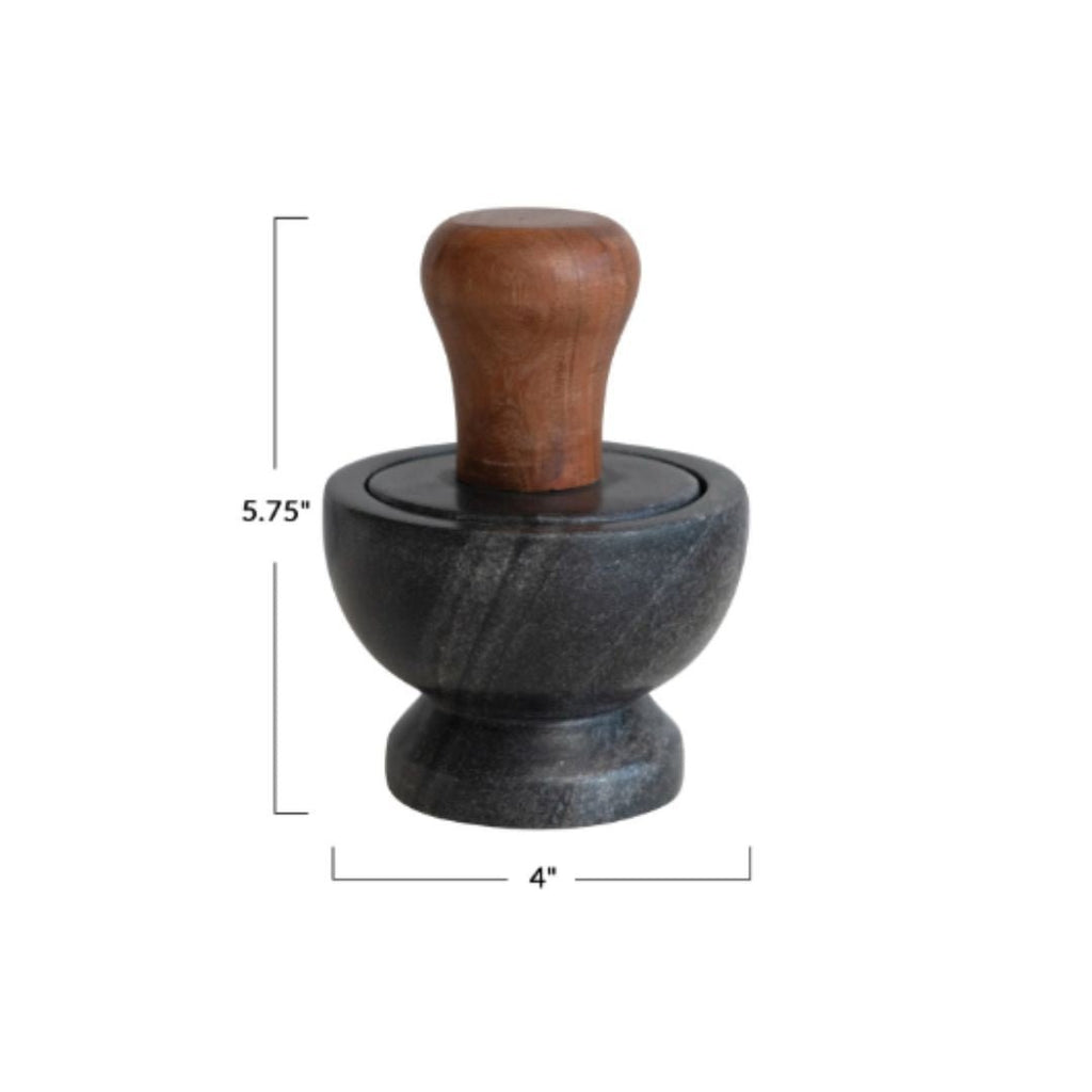 Janica Marble Mortar & Pestle - Kitchen & Dining - Hello Norden