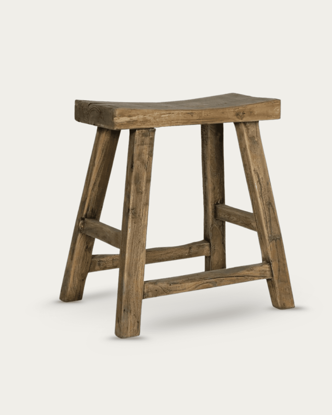 Karmina Reclaimed Wood Stool - Stools - Hello Norden
