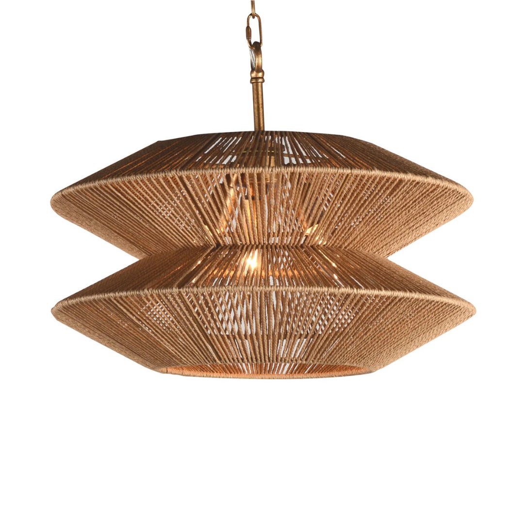 Klemens Rattan Chandelier - Chandelier - Hello Norden