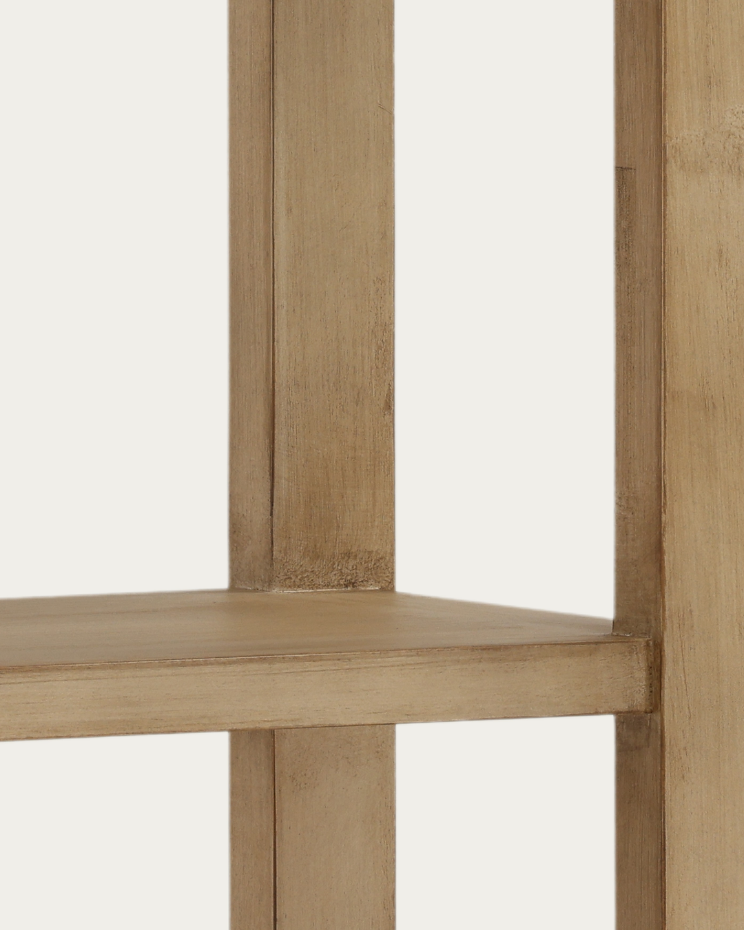 living room furniture modern mountain reclaimed pine wood bookcase Hello Norden - Kolbein Bookcase, detail view