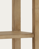 living room furniture modern mountain reclaimed pine wood bookcase Hello Norden - Kolbein Bookcase, detail view