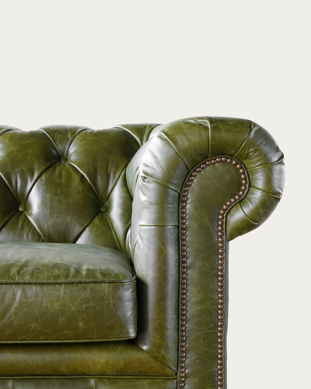 Fenris Leather Chesterfield Chair - Lounge Chairs - Hello Norden