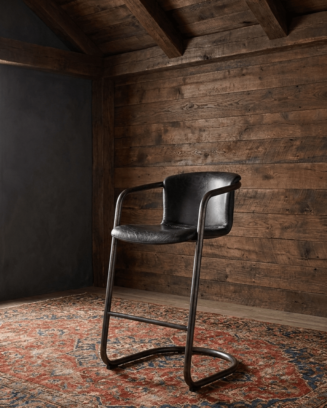 Victor Leather Bar Stools (Set of 2) - Bar & Counter Stools - Hello Norden