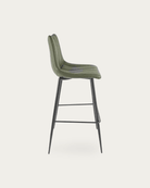 Valdemar Leather Bar Stools (Set of 2) - Bar & Counter Stools - Hello Norden