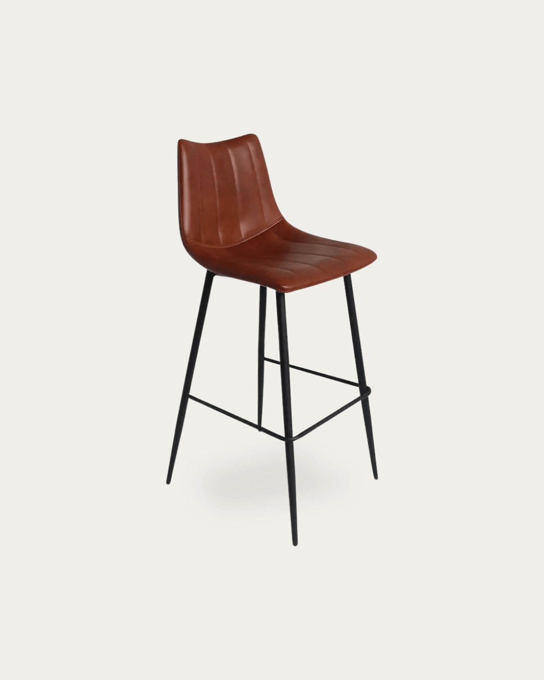 Valdemar Leather Bar Stools (Set of 2) - Bar & Counter Stools - Hello Norden