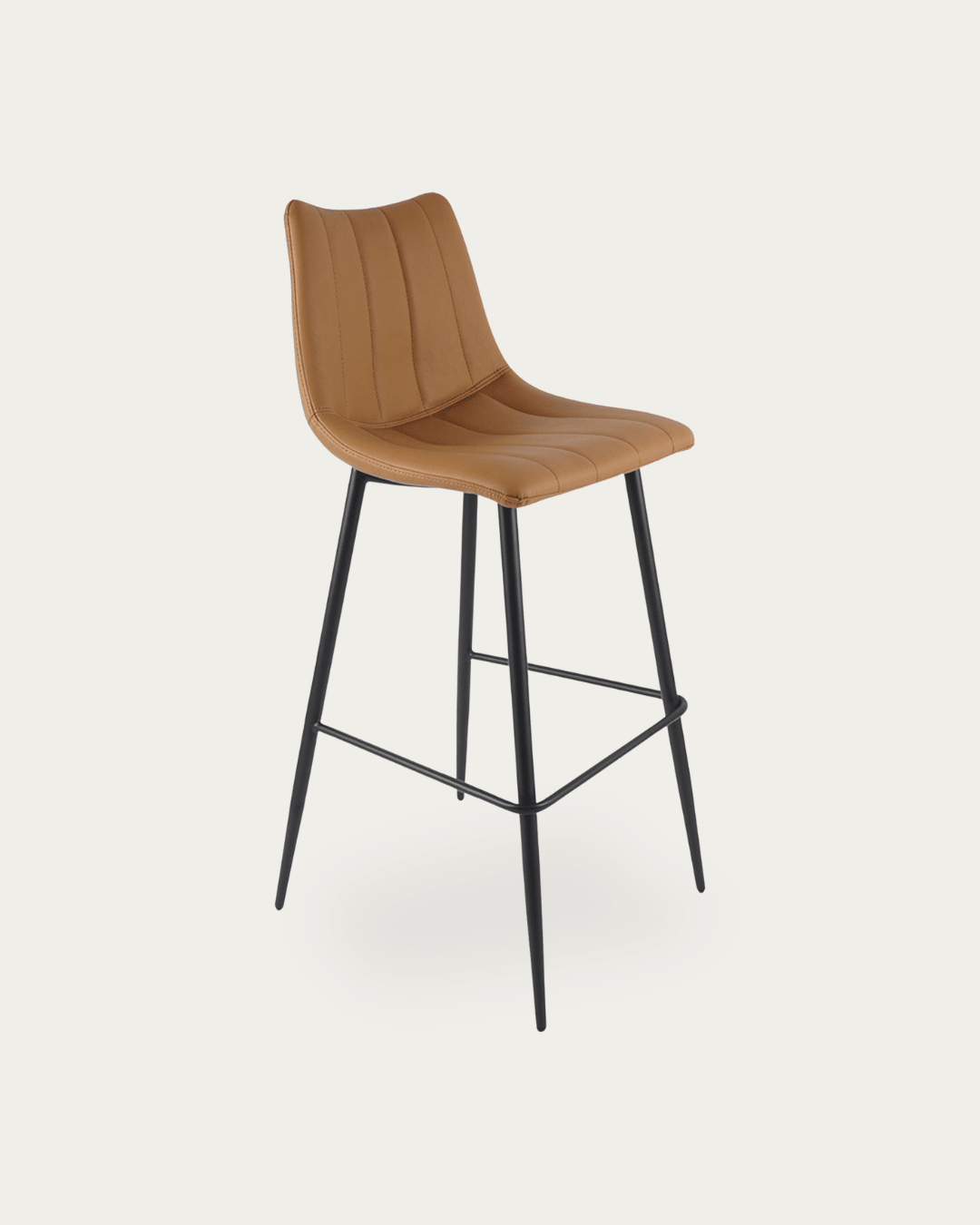 Valdemar Leather Bar Stools (Set of 2) - Bar & Counter Stools - Hello Norden