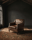 Alma Leather Chesterfield Chair - Lounge Chairs - Hello Norden