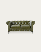 Fenris Leather Chesterfield Loveseat - Sofas & Sectionals - Hello Norden