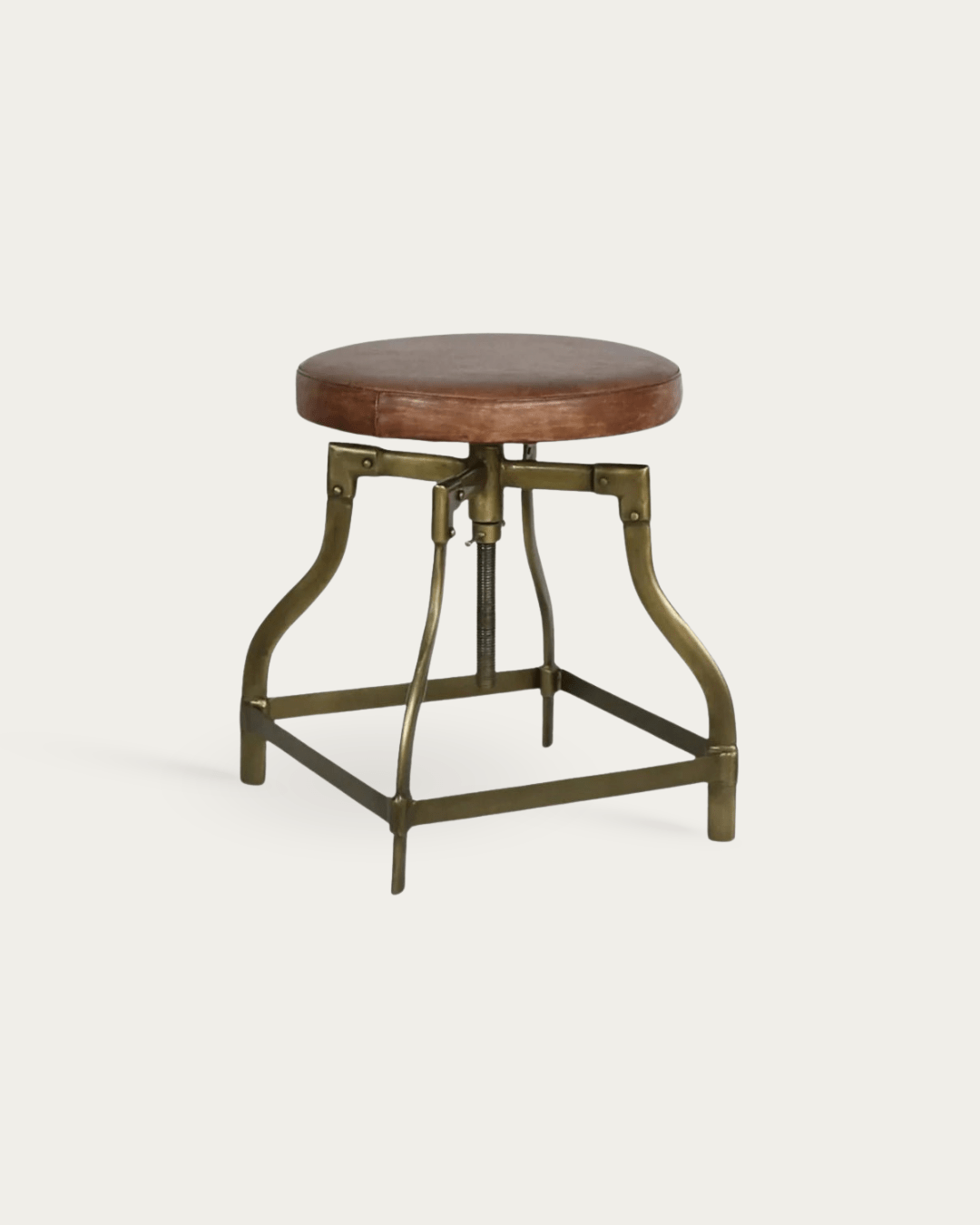 Geir Brass Stool - Stools & Benches - Hello Norden