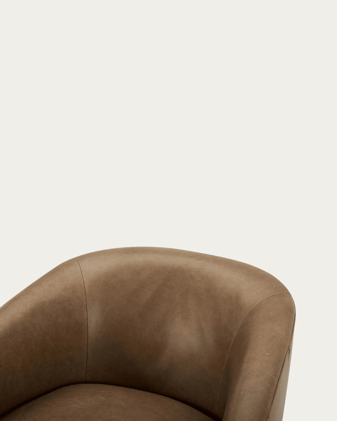 Eeva Leather Swivel Chair - Lounge Chairs - Hello Norden