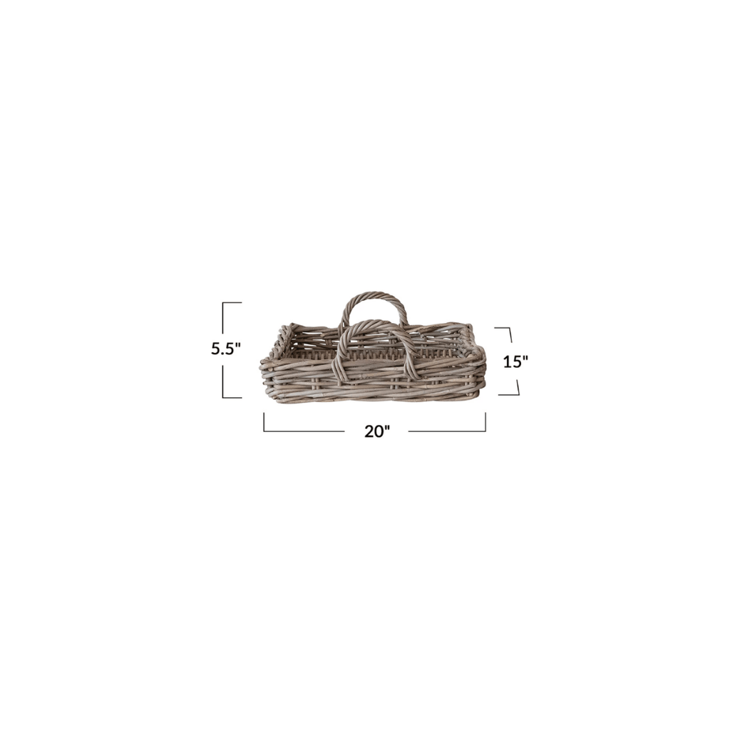 Leia Rattan Tray - Tray - Hello Norden