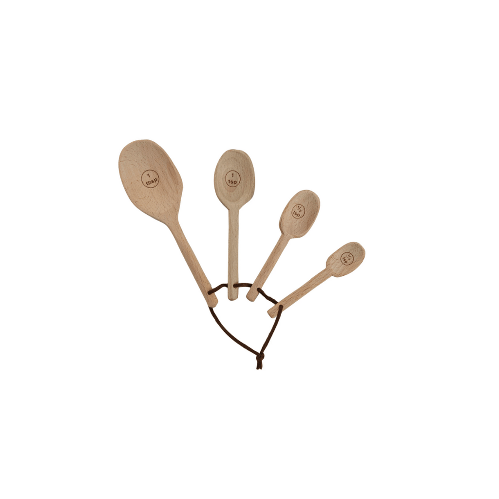 Lina Wooden Measuring Spoon Set - Measuring Spoons - Hello Norden