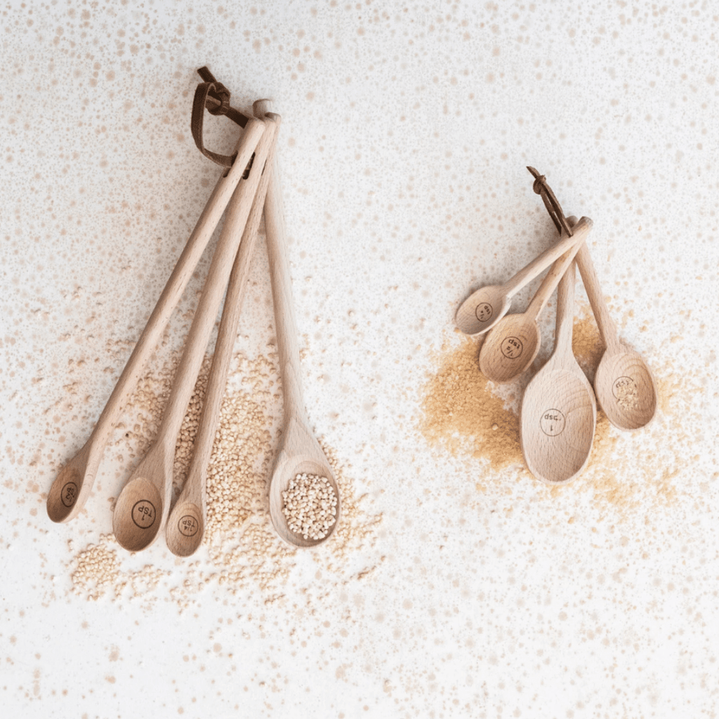 Lina Wooden Measuring Spoon Set - Measuring Spoons - Hello Norden