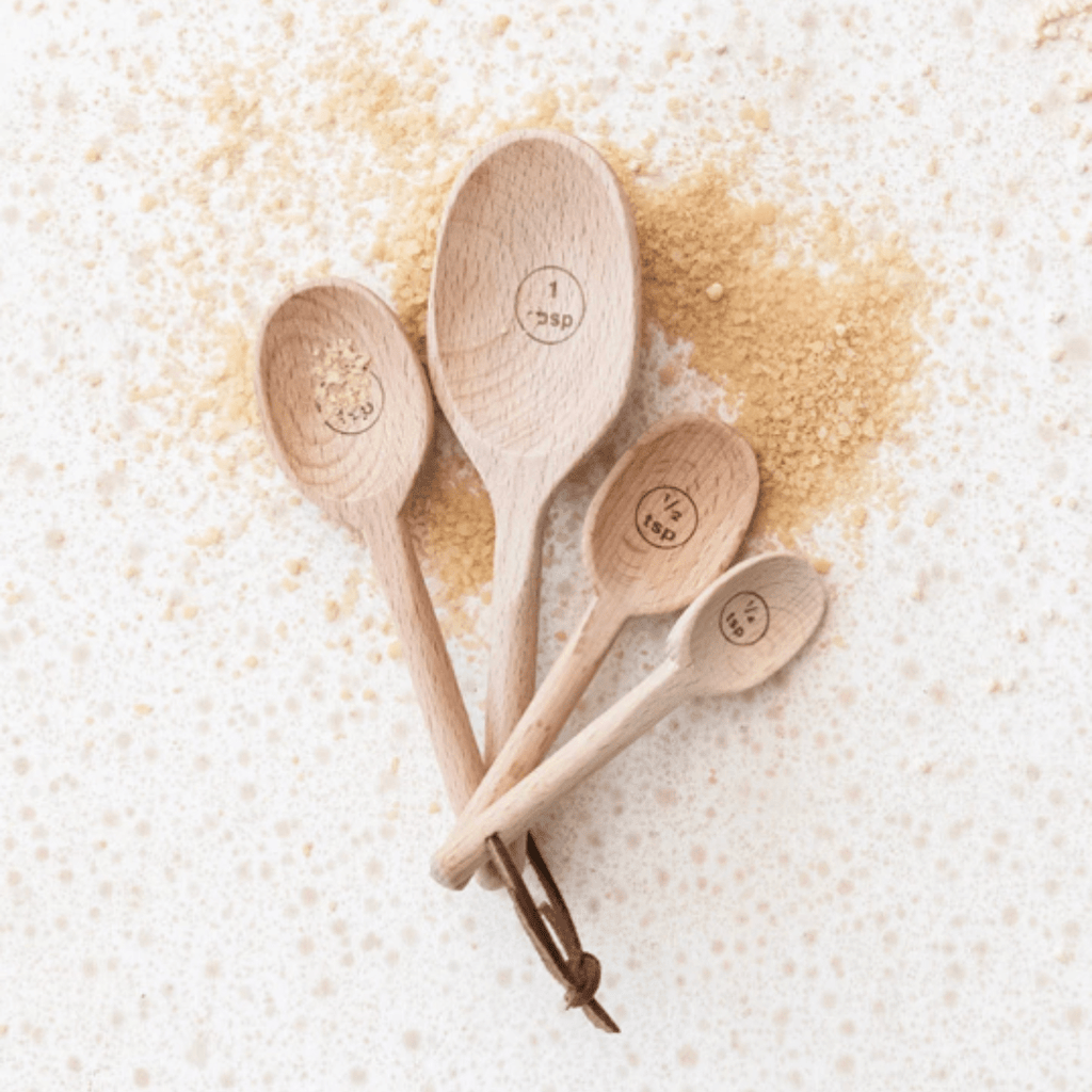 Lina Wooden Measuring Spoon Set - Measuring Spoons - Hello Norden