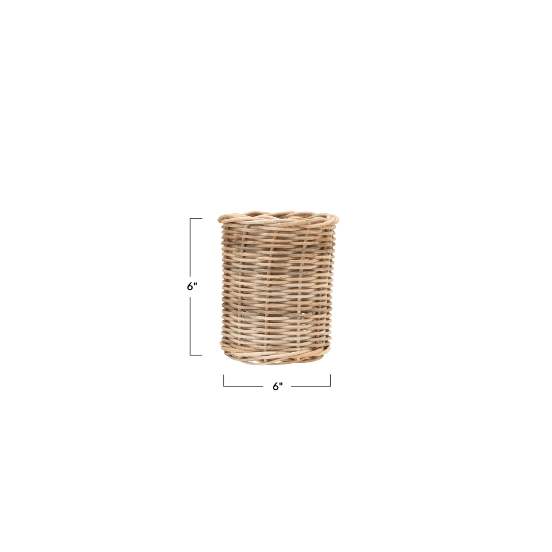 Liv Hand Woven Wicker Basket - Baskets & Storage - Hello Norden