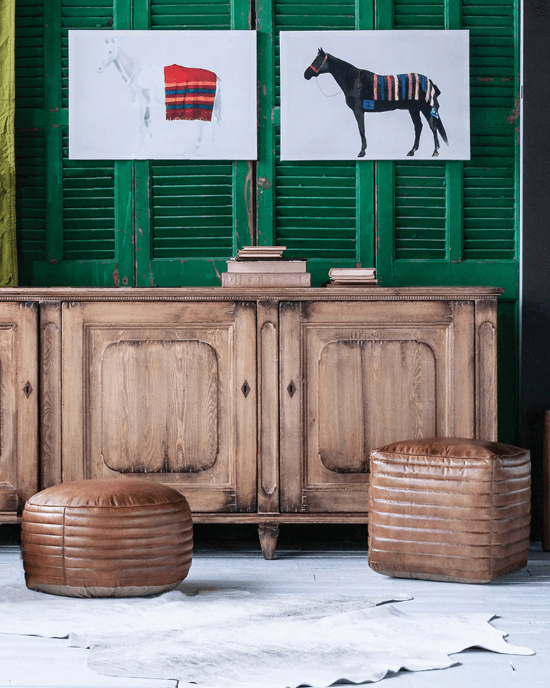Leather Ottoman (Multiple Options) - Ottomans & Poufs - Hello Norden
