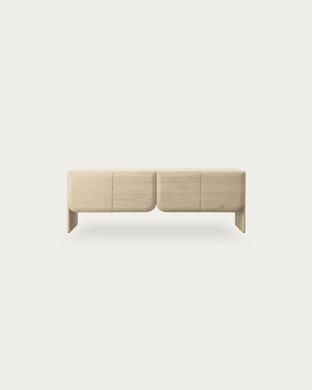 Kasper Curved Wood Sideboard - Cabinets & Storage - Hello Norden