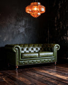 Fenris Leather Chesterfield Loveseat - Sofas & Sectionals - Hello Norden