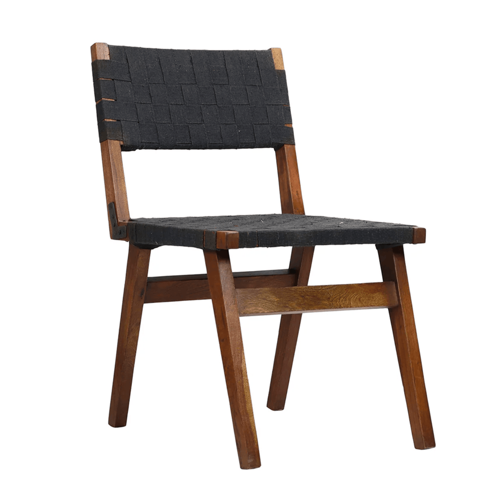 Lugga Wood and Canvas Dining Chair - Dining Chairs - Hello Norden