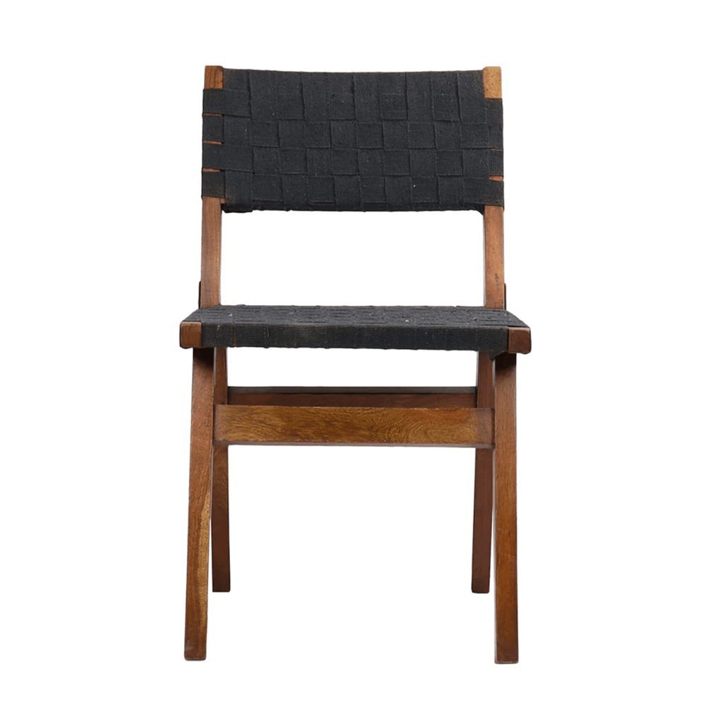 Lugga Wood and Canvas Dining Chair - Dining Chairs - Hello Norden