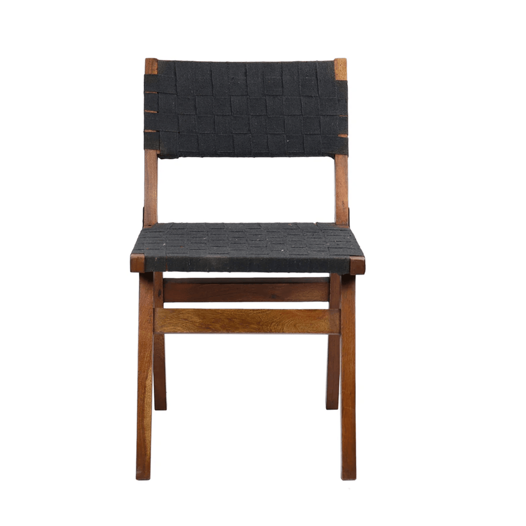 Lugga Wood and Canvas Dining Chair - Dining Chairs - Hello Norden