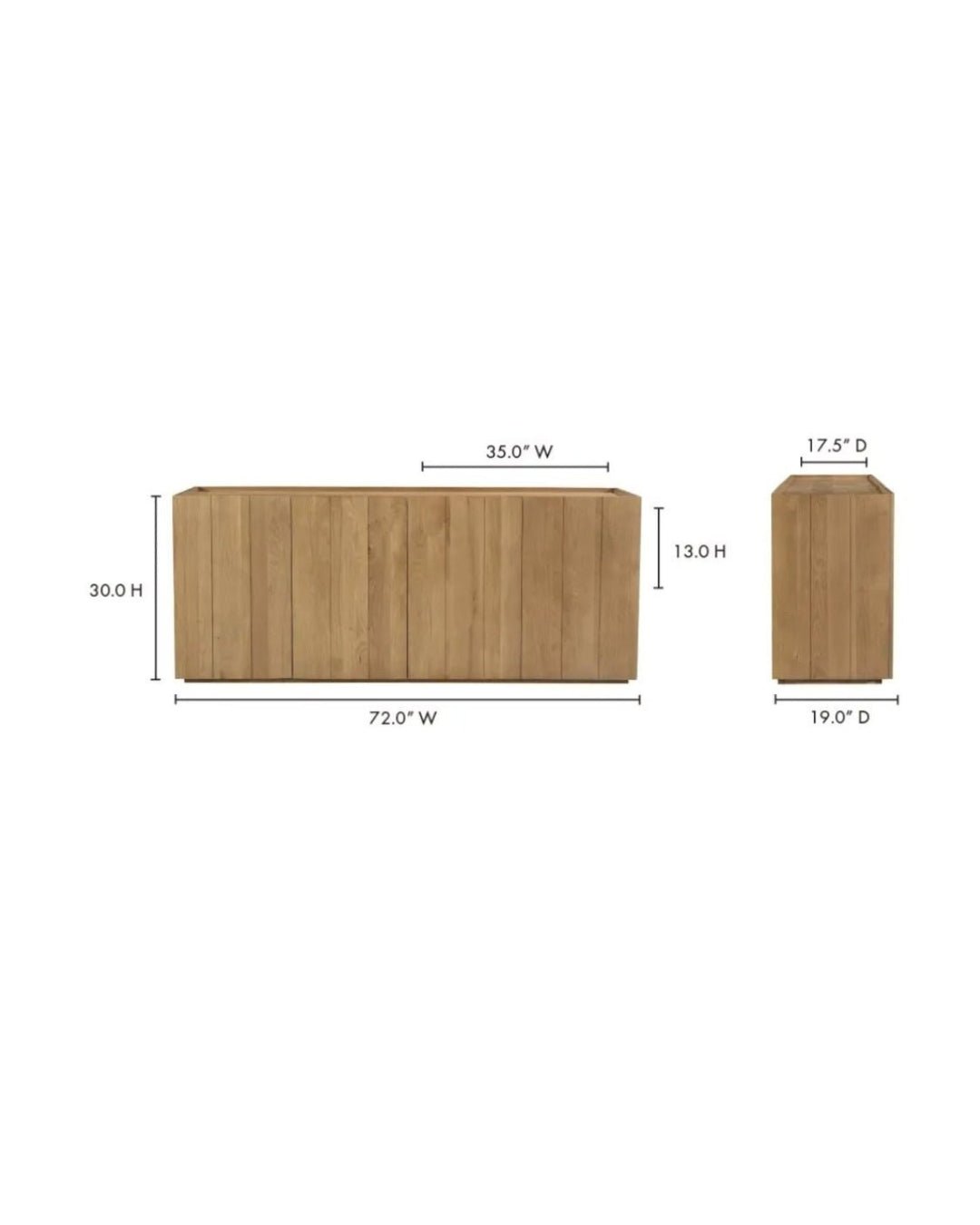 Magnus Modern Oak Console - Consoles - Hello Norden