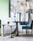 Ester Brass and Marble Dining Table - Dining Tables - Hello Norden