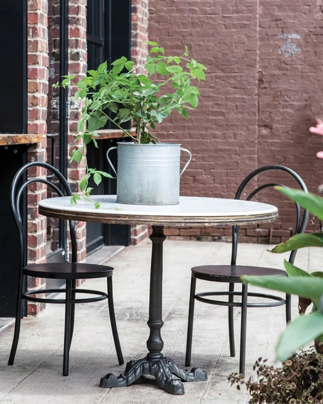 Ingrid Round Marble Bistro Table - Dining Tables - Hello Norden