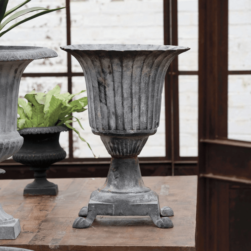 Maynard Cast Iron Urn Planter - Planters & Pots - Hello Norden