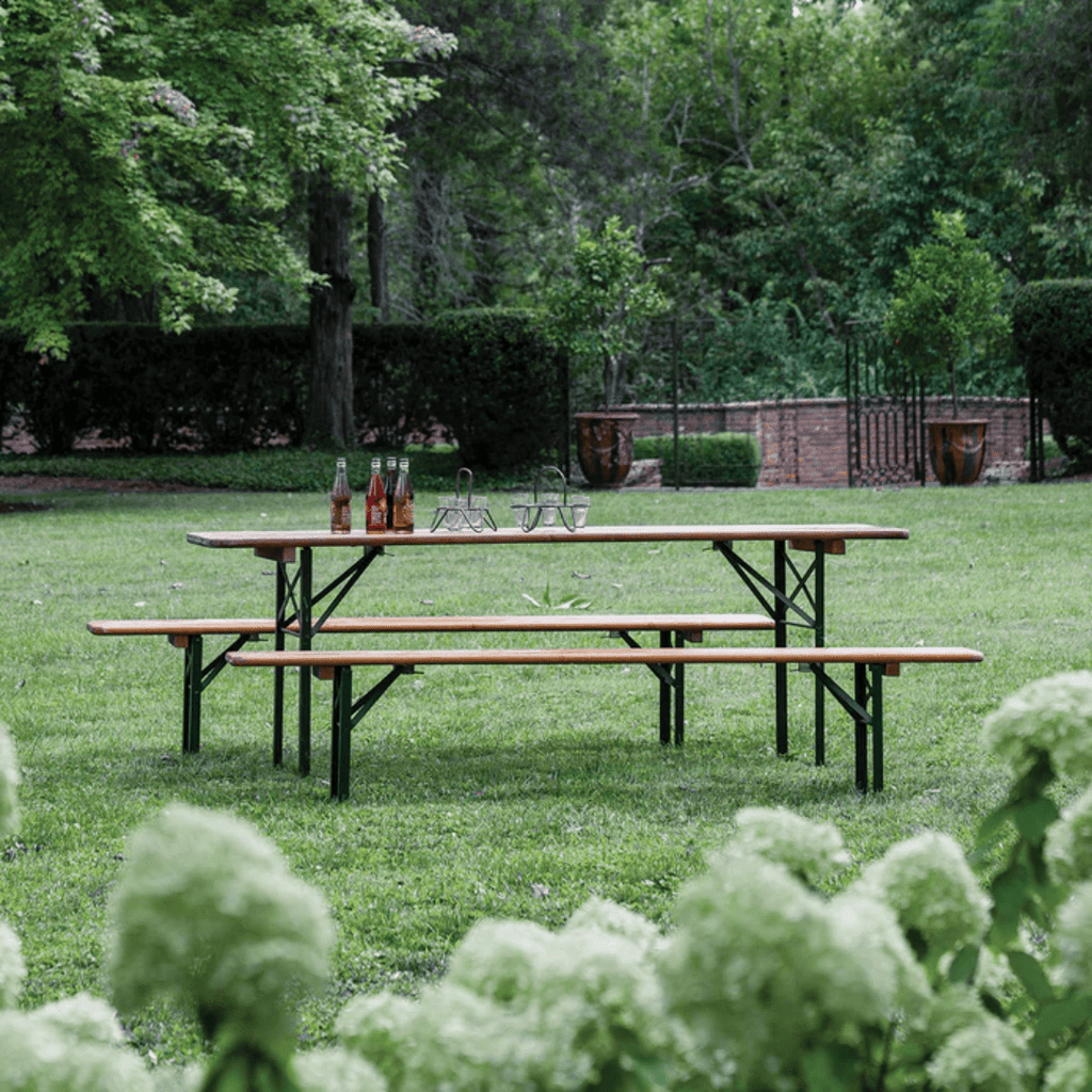 Melker Vintage Beer Garden Picnic Table - Tables - Hello Norden