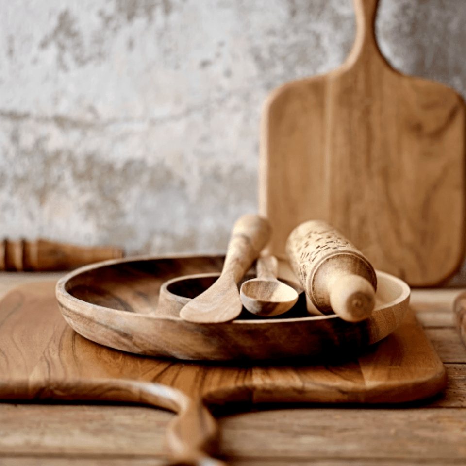 Milla Wooden Standing Spoon and Spatula