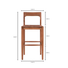 Villads Walnut Bar Stool - Bar & Counter Stools - Hello Norden