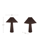 living room furniture modern mountain  table lamp Hello Norden - Bjarte Table Lamp, dimensions