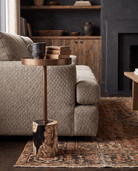 living room furniture modern mountain side table Hello Norden - Morten Side Table, styled in a modern rustic room