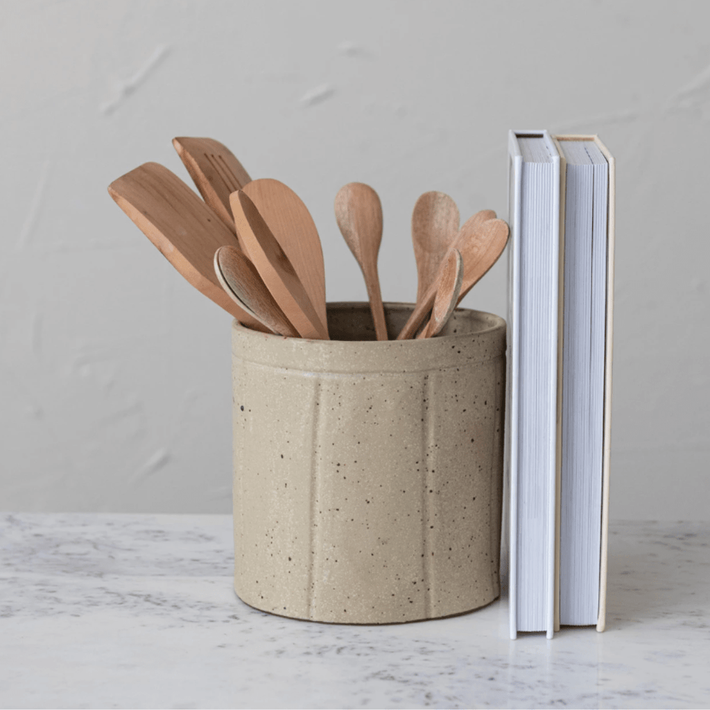 Nella Ceramic Utensil Holder - Utensil Holder - Hello Norden