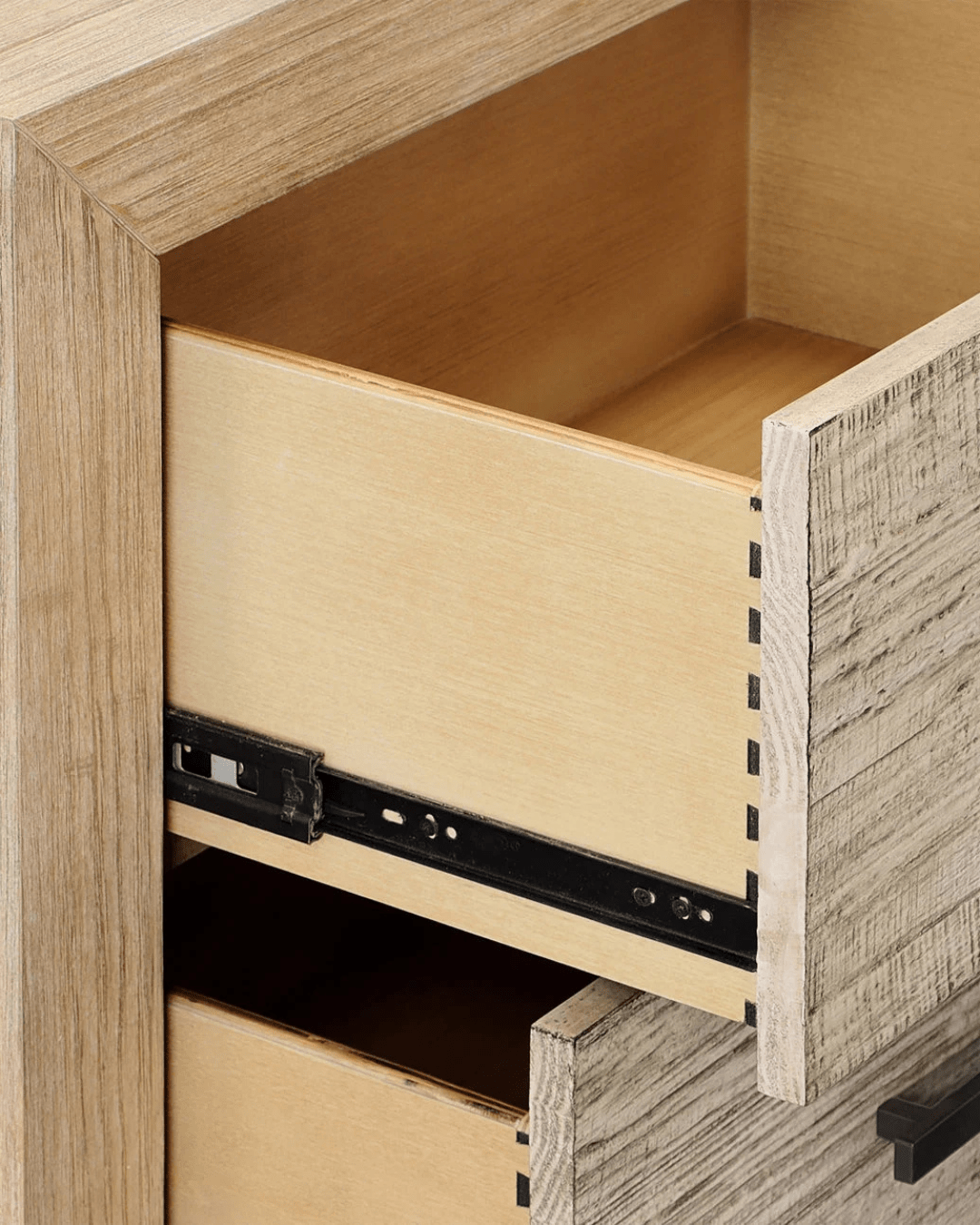 Riven Double Drawer Nightstand - Storage - Hello Norden