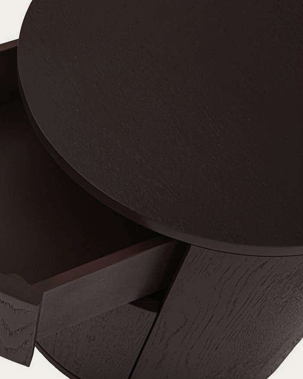 dining room furniture modern mountain solid oak dining chair Hello Norden - Svein 2 Drawer Nightstand, detail view