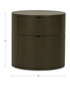 dining room furniture modern mountain solid oak dining chair Hello Norden - Svein 2 Drawer Nightstand, dimensions